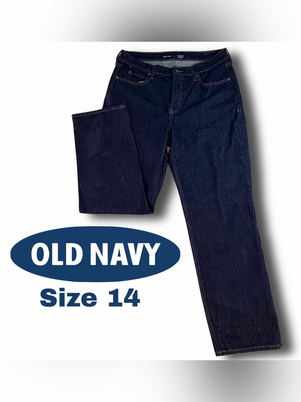Old Navy High-Rise Women's Jeans in Dark Blue Denim
